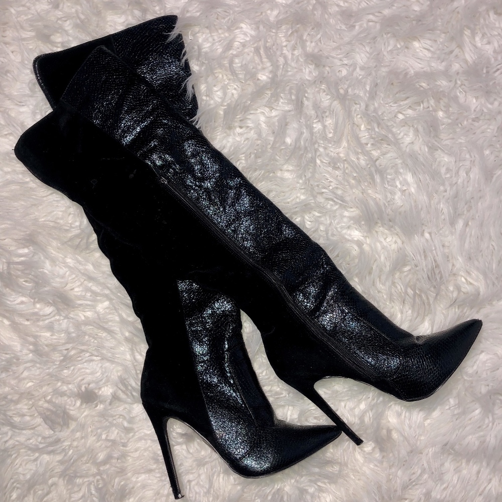 Black Over the Knee Boots